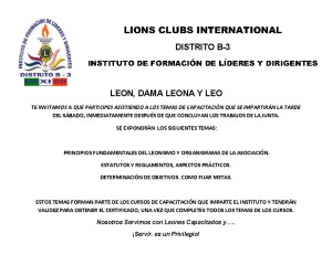 INVITACIÓN A PARTICIPAR EN LOS TEMAS DE CAPACITACIÓN  SEGUNDA J G