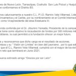 Felicitaciones al PID Ramiro Vela Villarreal